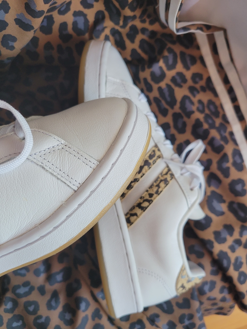 adidas Cloudfoam comfort  Leopard Stripe Sneakers 8.5M - Picture 10 of 12